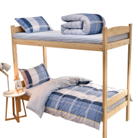 天山柔 150*200cm 全棉格子学生纯棉 三件套 (计价单位:套)