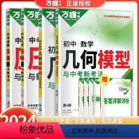 [4本]几何+函数+模型+辅助线 初中通用 [正版]2024数学物理化学压轴题初中几何模型辅助线函数初三初二八九年级