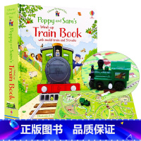 [正版]Usborne出品 蒸汽火车发条轨道书Poppy and Sam's Wind-Up Train Book英文