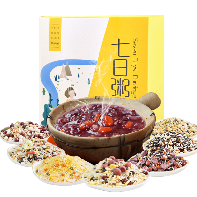 姚朵朵七日粥700g盒装7日早餐粥速食五谷杂粮粗粮粥料营养早餐粥
