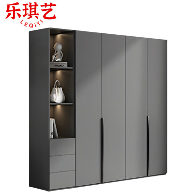 乐琪艺 衣柜 四门+边柜 套