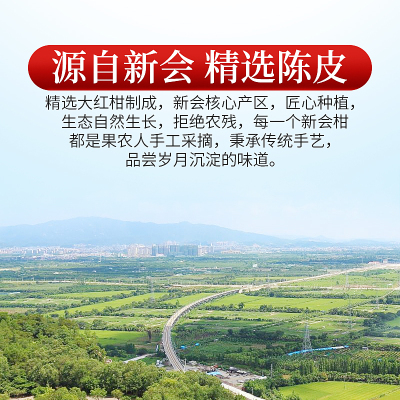 庄民 陈皮 橘皮 正宗新会老陈皮干茶 茶叶花草茶60g*2罐