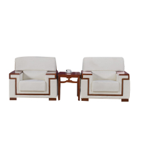 美沐芯品贵宾接待沙发(多色可选)XP-BGB001实木扶手,布艺