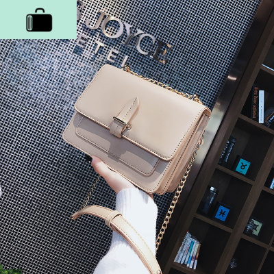 chic链条小方包2019春夏新款韩版ins超火小包包女百搭单肩斜挎包NEW LAKE女斜挎包