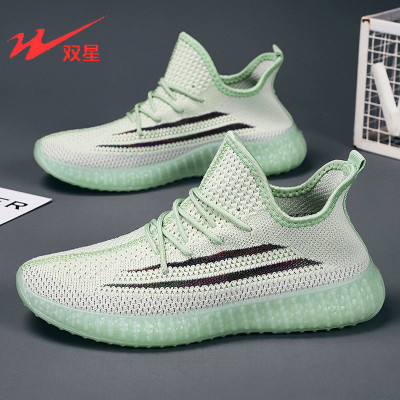 双星果冻底椰子鞋2021年新款夏季小白鞋女百搭网红休闲包头运动鞋夏天平底ins潮健身徒步户外登山运动鞋