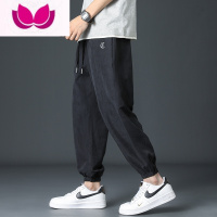 七斓束脚卫裤男士春季宽松运动裤子潮牌休闲九分长裤夏季薄款男裤