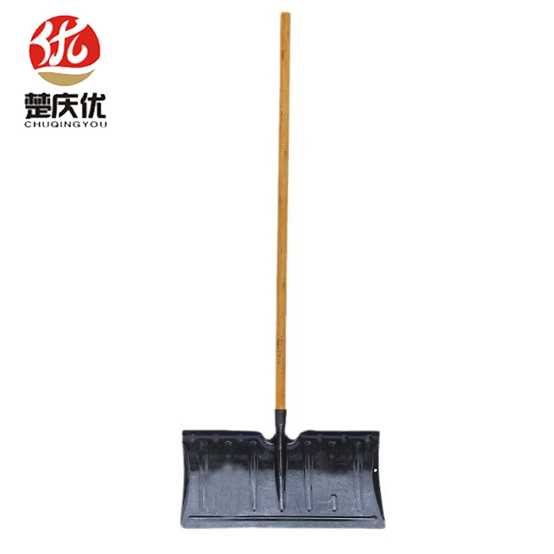 楚庆优 带把淬火雪推子木柄钢制除雪锹 57*27.5CM 把