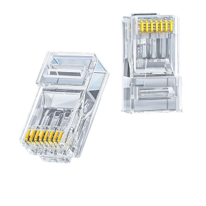 秋叶原(CHOSEAL)六类水晶头 6类RJ45千兆工程级水晶头 Cat6水晶头 8P8C电脑网线接头100个/盒 QL