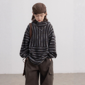 男童加绒连帽卫衣秋冬款新款加厚冬装儿童装冬季一体绒打底衫