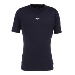 Mizuno运动透气短袖T恤男学生棒球服速干训练比赛服材质柔软质感好 Navy_blue 3L