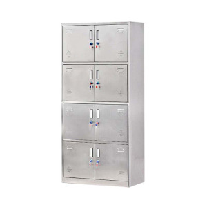 苏兴盛不锈钢员工储物柜文件柜存放柜子更衣柜存包柜八门更衣柜