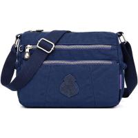 Kipling凯浦林单肩包女防水耐磨调节肩带多功能深蓝色多口袋