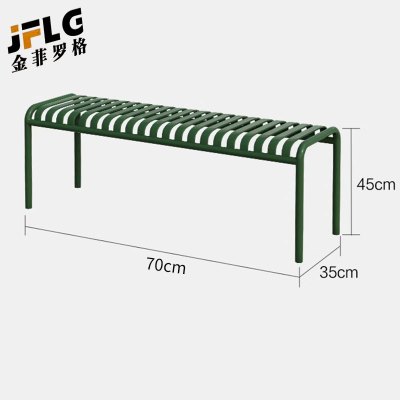 金菲罗格户外铁艺桌椅露天花园桌椅颜色备注 70x35x45cm条凳