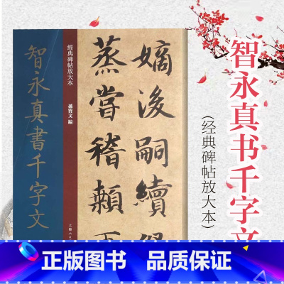 [正版]智永真书千字文 经典碑帖放大本 王羲之七世孙字帖 篆刻碑帖 书法字帖 上海人民美术出版社