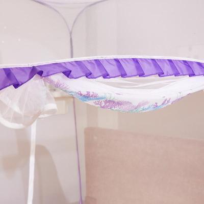 美帮汇新款免安装蒙古包蚊帐床上1.8m床儿童防摔防蚊罩床1.2米床家用1.5