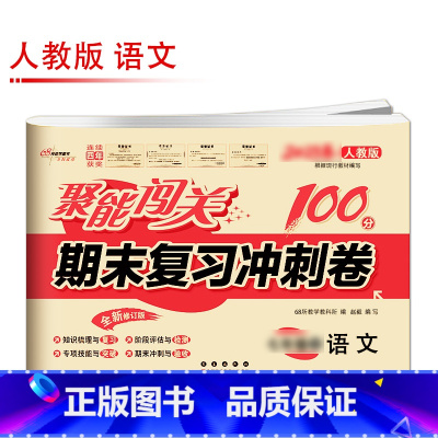 [人教版]语文 九年级上 [正版]聚能闯关初中期末复习冲刺卷100分国一上册试卷测试卷全套八九年级上下册初一二三语文数学