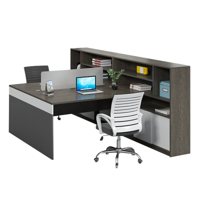 易企采 办公家具职员桌办公桌组合电脑桌员工位屏风隔断双人工位桌财务桌 两人位(不含椅)