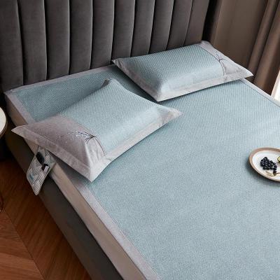 美帮汇本养生凉席1.8米床可折叠藤席三件套学生宿舍夏季空调软席子1.5