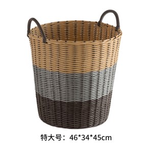 脏衣篮洗衣篮脏衣服收纳筐家用衣篓装放衣服框藤编篮子脏衣篓