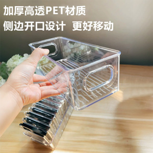 泽熙 [T2666] 亚克力桌面收纳盒可叠加透明加厚学生宿舍化妆品零食杂物整理神器 四个装