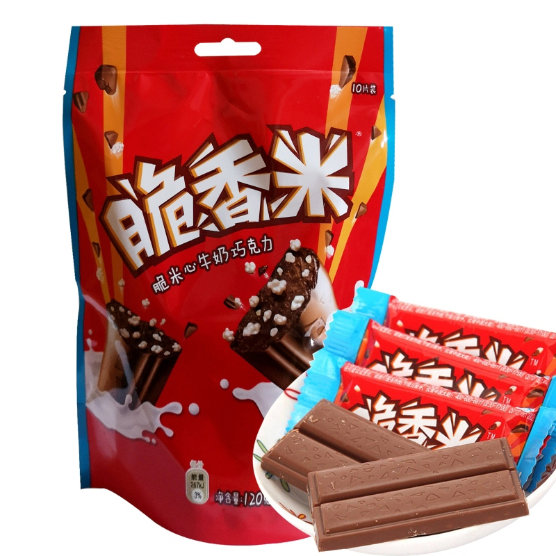 德芙DOVE香米脆米心牛奶巧克力结婚喜糖袋装120g牛奶巧克力白巧克力2种口味可选