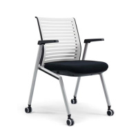 科朔 办公椅培训椅业务洽谈椅折叠椅 带轮滑不带写字板 KS-D388