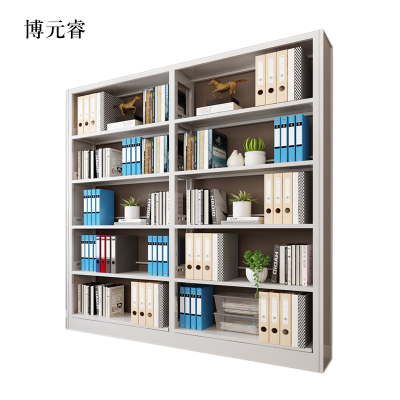 博元睿钢制置物架图书馆单双面书店阅览室货架档案架资料架单面一列二