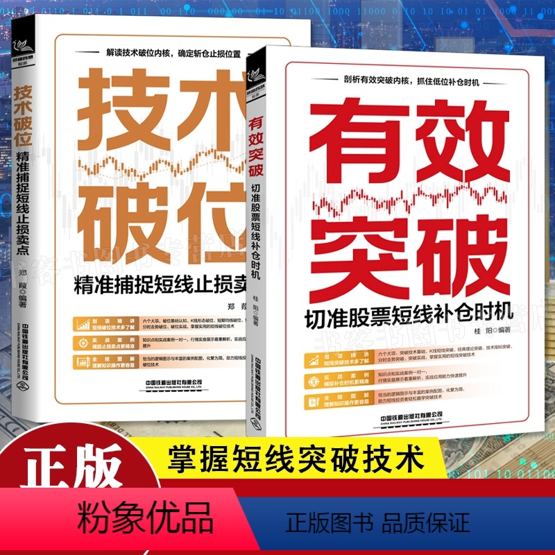 [正版]2024新书2册 有效突破 切准股票短线补仓时机+技术破位 精准捕捉短线止损卖点行情走势进行分析力求营造真实的