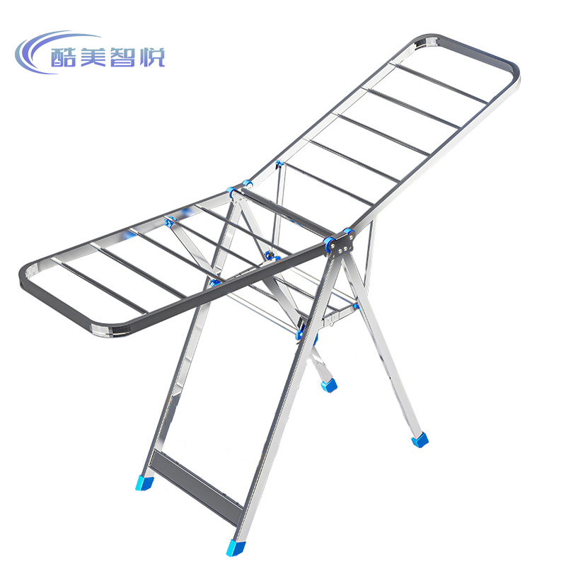酷美智悦 不锈钢方管折叠晾衣架1.5米 KM-BH498 个