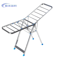 酷美智悦 不锈钢方管折叠晾衣架1.5米 KM-BH498 个