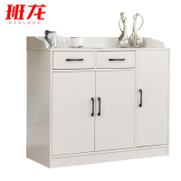 班龙矮柜二抽三门白色台