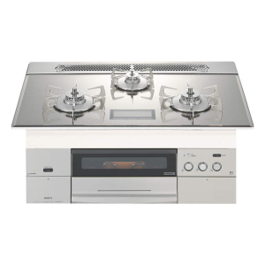 日本原装进口NORITZ/能率燃气灶烤箱灶PROGRE PLUS系列浅灰色N3S03PWASKSTESC天然气75cm