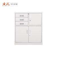 苏宁 质凡 办公家具 三斗保下节矮柜储物柜带锁多门柜/ZF-WJG023/850*390*1020
