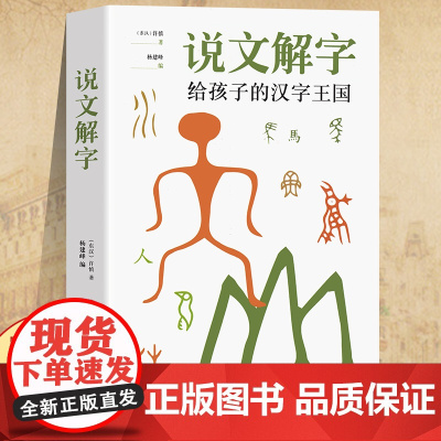 说文解字许慎详解注音版 汉字演变图解书 给孩子的汉字王国正版一二年级小学生少儿图文字典解词 儿童认字书详解 图解典籍里的