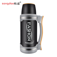 松道 保温壶 不锈钢大容量便携车载旅行热水壶暖水壶热水瓶暖瓶暖壶保温水壶11系列黑色2800ml