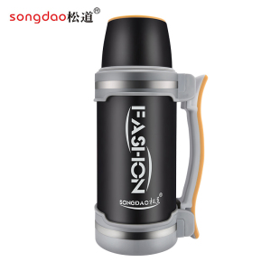 松道 保温壶 不锈钢大容量便携车载旅行热水壶暖水壶热水瓶暖瓶暖壶保温水壶11系列黑色2800ml