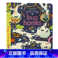 [正版] Usborne偷偷看里面 虫穴 Peep Inside Bug Homes 英文原版绘本 儿童昆虫科普