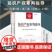 2册套装 正版 知识产权审判指导 2023年第1辑 + 第二辑 总第40 41辑 人民法院出版社