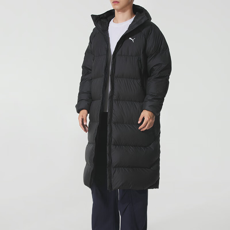 彪马(PUMA)羽绒服男装新款运动服潮流时尚防风保暖长款羽绒外套上衣691080-01 ZP