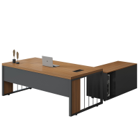 易企采 办公桌2000*800*750mm 简约现代老板桌 单人办公桌 电脑桌 主管经理桌