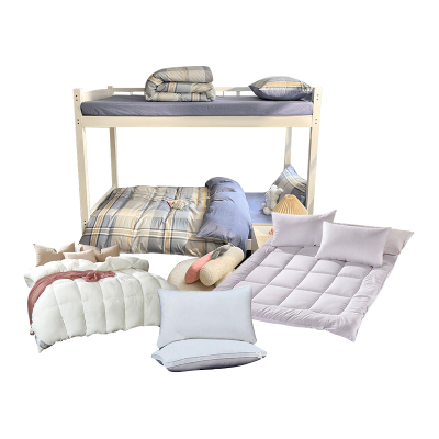 伊伊爱 全棉格子宿舍值班室六件套