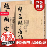 全套2册 赵孟頫宋词+唐诗 中国历代书法名家作品集字 繁简对照毛笔临帖集字古诗词赵孟俯行书楷书行草字帖临摹范本大字版人民