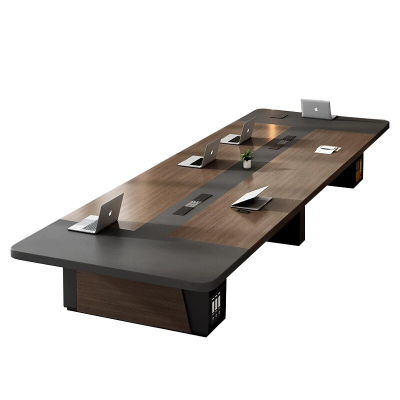 苏宁 质凡 长条桌现代简约会议桌/ZF-HYZ004/4000*1500*750mm 不含椅