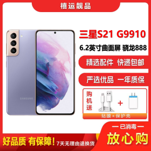 [清库99新]三星S21 G9910 梵梦紫 8G+256G全网通安卓手机曲面屏骁龙888双卡拍照娱乐商务5G手机
