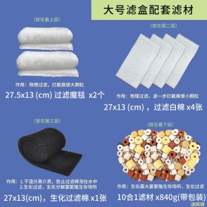 DIY壁挂过滤 玩家龟缸周转箱内置低水位小型挂式手工过滤器