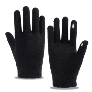 lalplna/袋鼠 骑行手套男女冬季德绒保暖防风触屏翻盖露指骑车开车加绒冬季