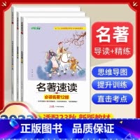 全套3册]中考名著速读导读必读12部+24部+中考名著真题全刷 [正版]朝花夕拾鲁迅原著和西游记七年级上册必读的课外书老