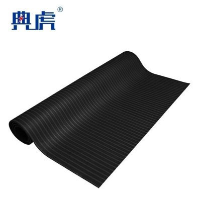 典虎 绝缘垫 黑色条纹3mm*1.2m*10m 6kv 卷