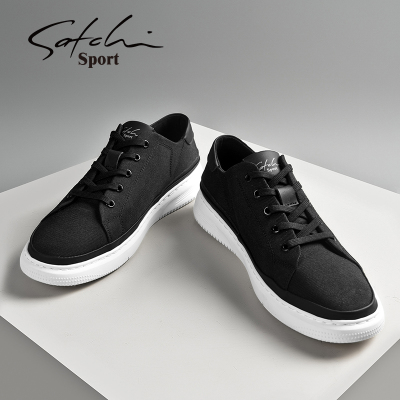 沙驰官方正品运动休闲男鞋夏季透气帆布鞋男士板鞋韩版潮流鞋子男