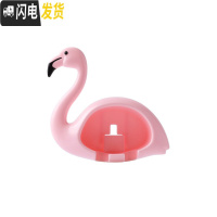 三维工匠牙刷置物刷牙杯挂墙式壁挂免打孔吸壁挂架收纳架浴室创意牙缸漱口 粉色牙具座